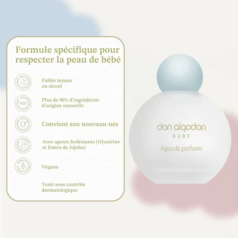 Don Algodón Baby Eau de Parfum para recién nacidos, 100 ml