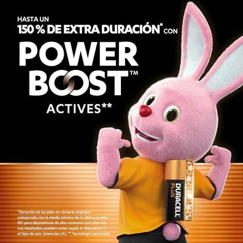 DURACELL Plus AA Pilas Alcalinas (Paquete de 12) 1.5V, LR06