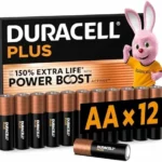 DURACELL Plus AA Pilas Alcalinas (Paquete de 12) 1.5V, LR06