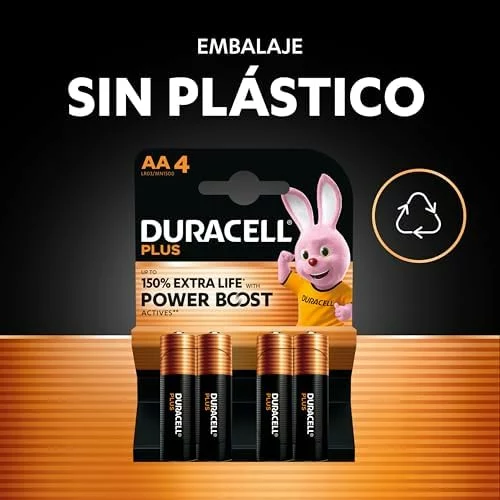 DURACELL Plus AA Pilas Alcalinas (Paquete de 12) 1.5V, LR06