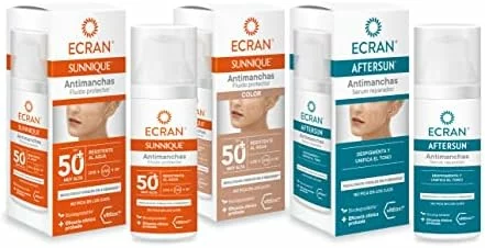 Ecran Sunnique – Protector Facial Antimanchas FPS50+ con Color – 50 ml