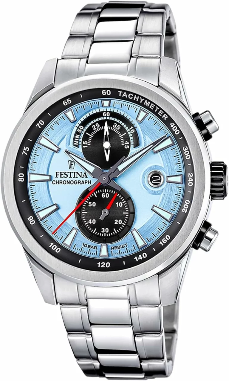 Festina Reloj Hombre Analógico de Acero Inoxidable 316l Plateado F20694/2 2×1