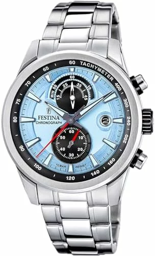 Festina Reloj Hombre Analógico de Acero Inoxidable 316l Plateado F20694/2 2×1