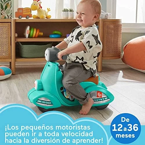 Fisher-Price Moto Scooter Ríe y Aprende multilingüe para bebés