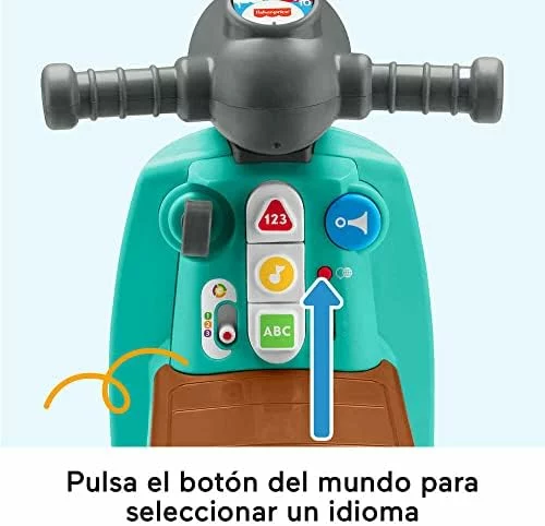 Fisher-Price Moto Scooter Ríe y Aprende multilingüe para bebés