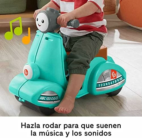 Fisher-Price Moto Scooter Ríe y Aprende multilingüe para bebés