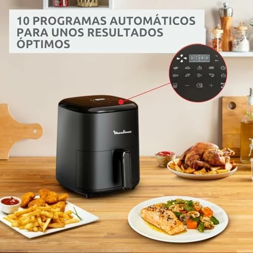 Freidora de aire Moulinex Easy Fry Max 5L con pinzas
