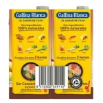 Gallina Blanca Caldo Casero de Pollo 100% Natural, pack de 4 litros