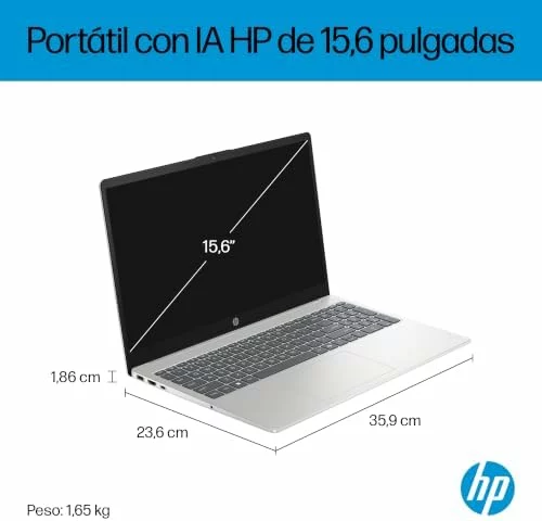 HP 15-fc1009nsx – Ordenador portátil 15,6″ FHD (1920×1080), AMD Ryzen 5