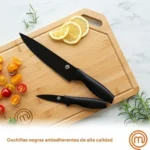 Set de cuchillos de cocina MasterChef, 5 piezas de acero inoxidable