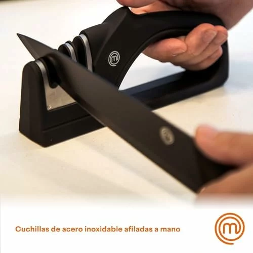 Set de cuchillos de cocina MasterChef, 5 piezas de acero inoxidable