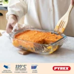 Juego de 3 platos de horno Pyrex rectangulares