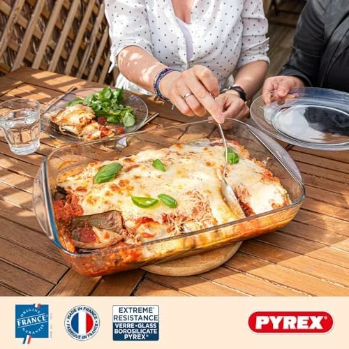 Juego de 3 platos de horno Pyrex rectangulares