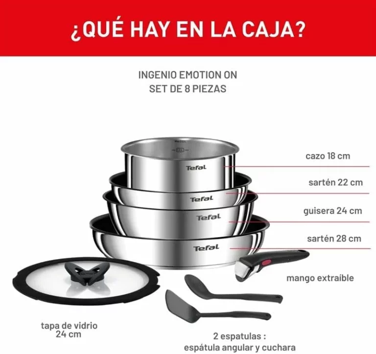 Juego de sartenes Tefal Ingenio Emotion de 5 piezas