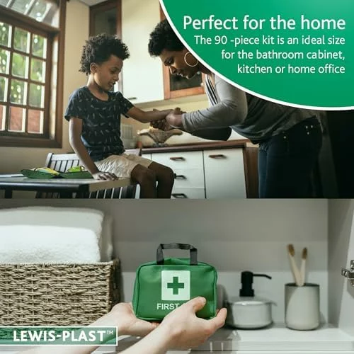 Kit de primeros auxilios LEWIS-PLAST de 90 piezas