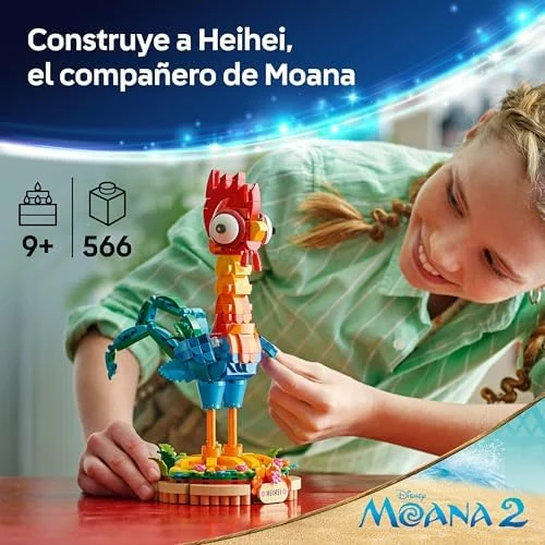 LEGO Disney Vaiana 2 Heihei con soporte decorativo