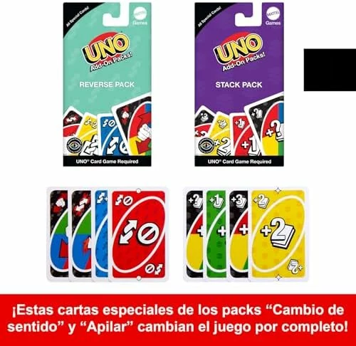 Mattel Games UNO con 2 expansiones y caja metálica
