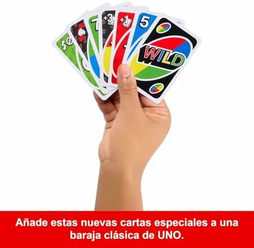 Mattel Games UNO con 2 expansiones y caja metálica