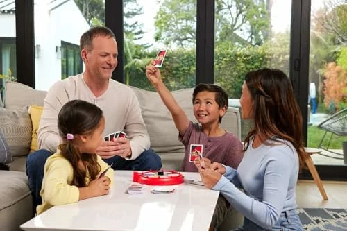 Mattel Games UNO Spin juego de cartas con ruleta