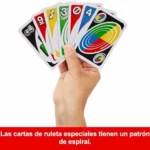 Mattel Games UNO Spin juego de cartas con ruleta