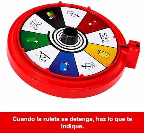 Mattel Games UNO Spin juego de cartas con ruleta