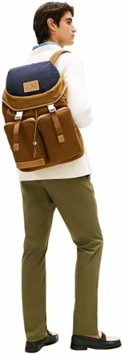 Mochila Tommy Hilfiger Th Casual Flag AM0AM14143 marrón