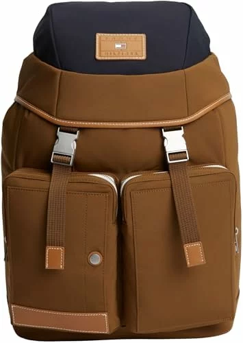 Mochila Tommy Hilfiger Th Casual Flag AM0AM14143 marrón