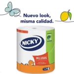 Nicky Milusos, pack de 6 rollos de papel de cocina de 2 capas