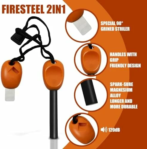 Kit de iniciación de fuego UPINWENUP para supervivencia y camping