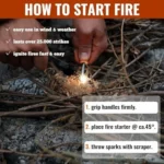 Kit de iniciación de fuego UPINWENUP para supervivencia y camping