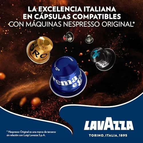 Pack 100 Cápsulas Lavazza Crema e Gusto Classico compatibles con Nespresso Original