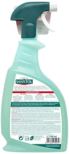 Pack de 4 limpiadores desinfectantes Sanytol Multiusos y Antical Baños