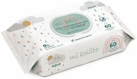 Pack de 8 toallitas bebé Mi Bollito Aqua Pure