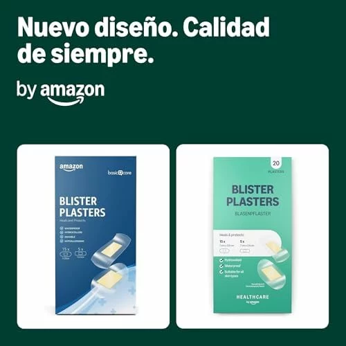 Parches hidrocoloides para ampollas Amazon, 20 unidades