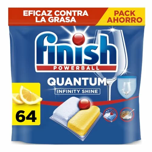Pastillas Finish Powerball Ultimate Infinity Shine para lavavajillas, 80 unidades