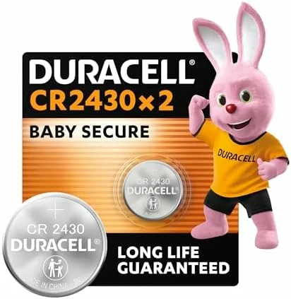 Pilas botón Duracell CR2430 de litio, pack de 2