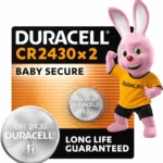 Pilas botón Duracell CR2430 de litio, pack de 2