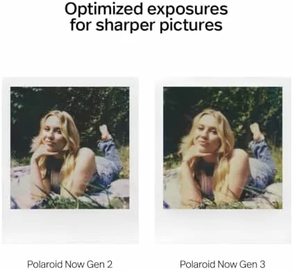 Polaroid Now Gen3 – Black + Color Film Bundle (16 Photos)