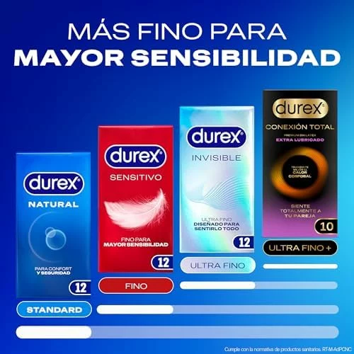Preservativos Durex Invisible Extra Sensitivos, pack de 27 unidades
