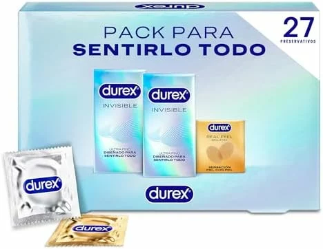 Preservativos Durex Invisible Extra Sensitivos, pack de 27 unidades
