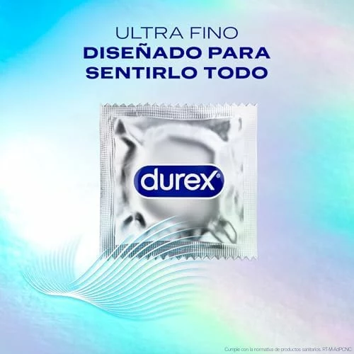 Preservativos Durex Invisible ultrafinos, pack de 96 unidades