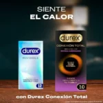 Preservativos Durex Invisible ultrafinos, pack de 96 unidades