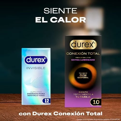 Preservativos Durex Invisible ultrafinos, pack de 96 unidades