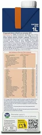 Puleva Peques 3 con Cereales Leche Crecimiento +12 Meses, Pack 6x1L