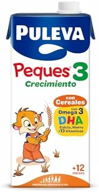 Puleva Peques 3 con Cereales Leche Crecimiento +12 Meses, Pack 6x1L