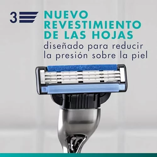 Recambios Gillette Mach3 Base pack de 15 cuchillas para afeitado masculino