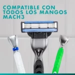 Recambios Gillette Mach3 Base pack de 15 cuchillas para afeitado masculino