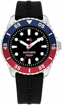 Reloj Tommy Hilfiger 1720046 con correa de silicona negra
