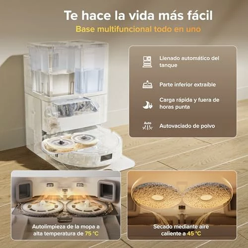 Robot aspirador y friegasuelos Roborock Qrevo S Pro