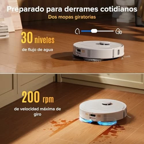 Robot aspirador y friegasuelos Roborock Qrevo S Pro